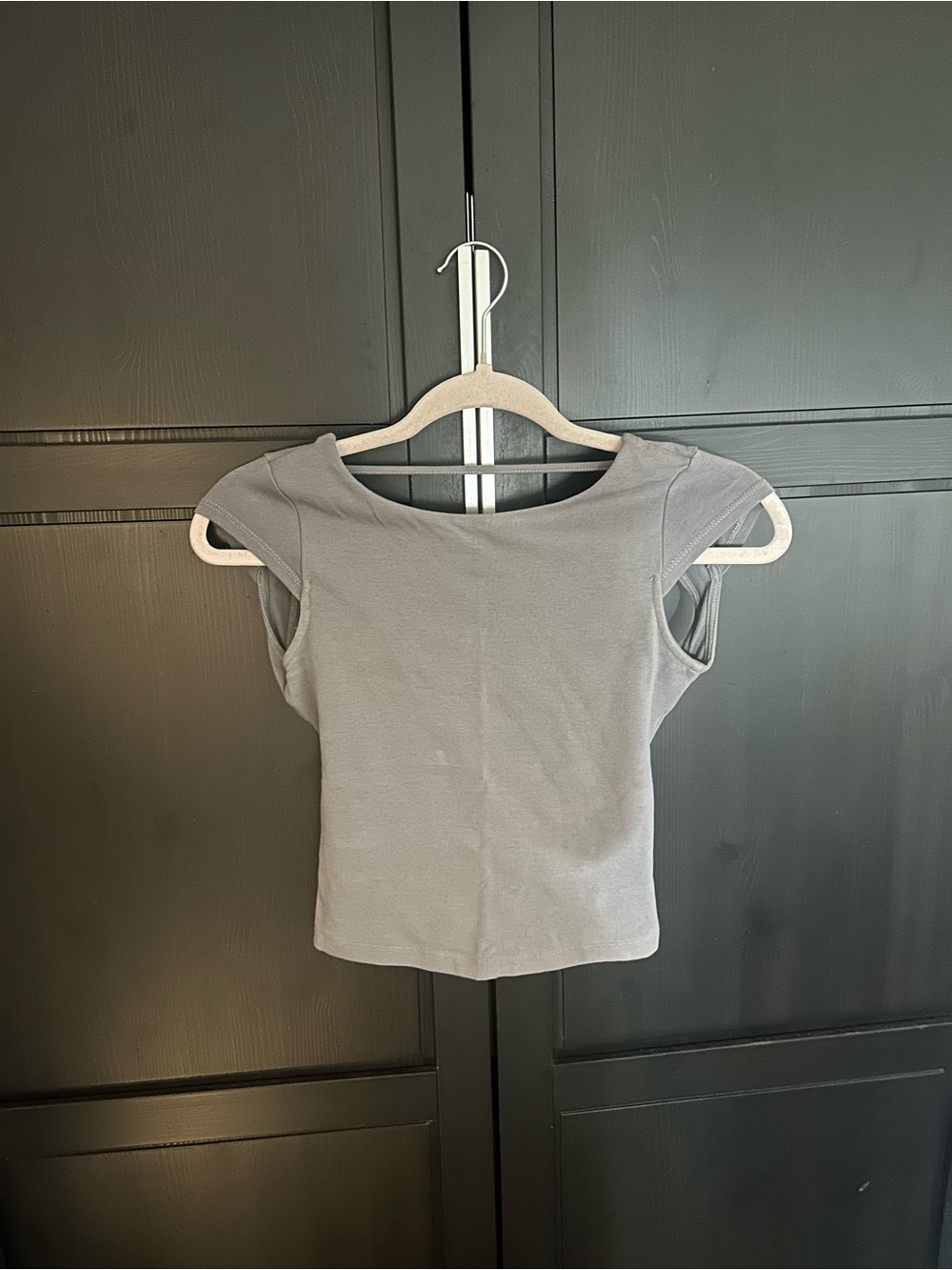 Garage Scoop Neck Tank Top in Gray